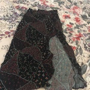 Midi dress with slit